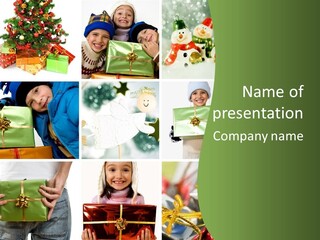 Beautiful Christmas Collage PowerPoint Template