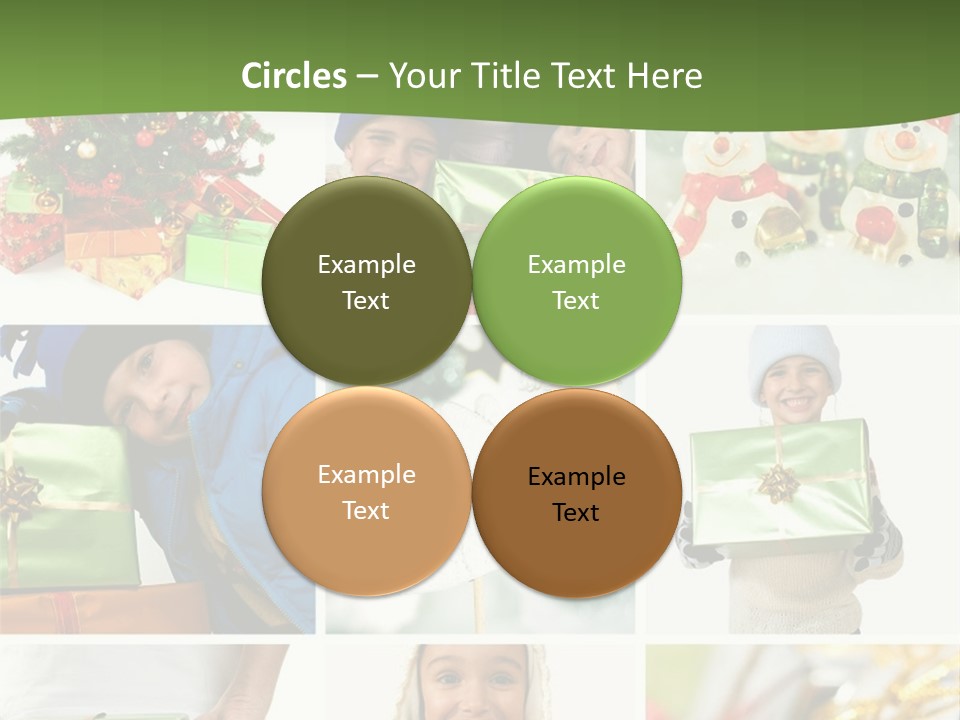 Beautiful Christmas Collage PowerPoint Template