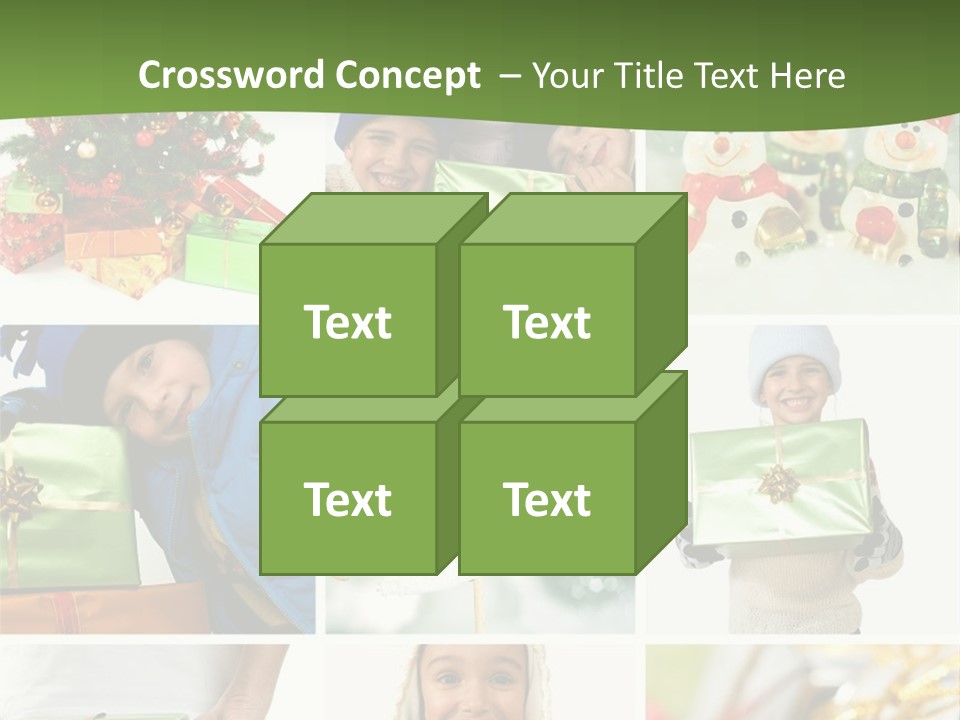Beautiful Christmas Collage PowerPoint Template