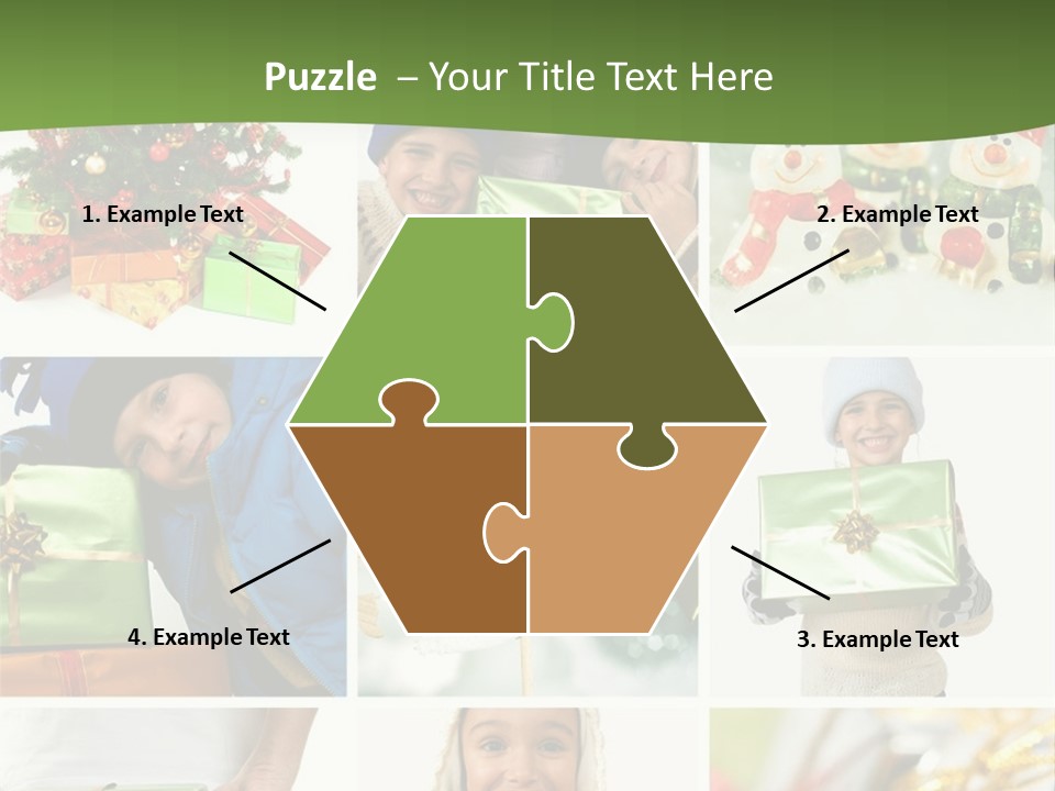 Beautiful Christmas Collage PowerPoint Template