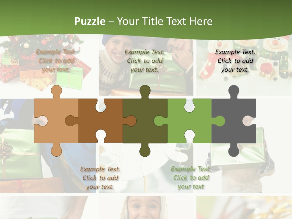 Beautiful Christmas Collage PowerPoint Template