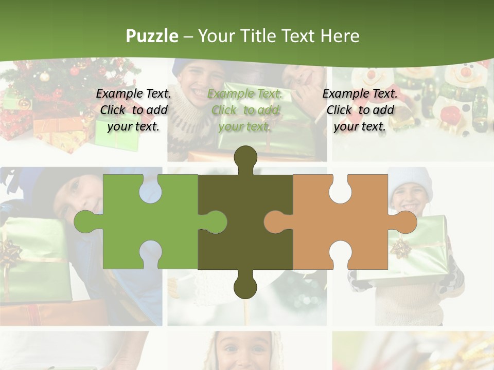 Beautiful Christmas Collage PowerPoint Template