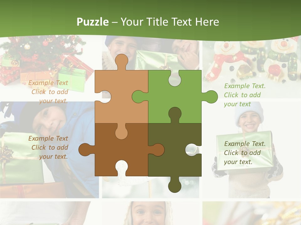 Beautiful Christmas Collage PowerPoint Template