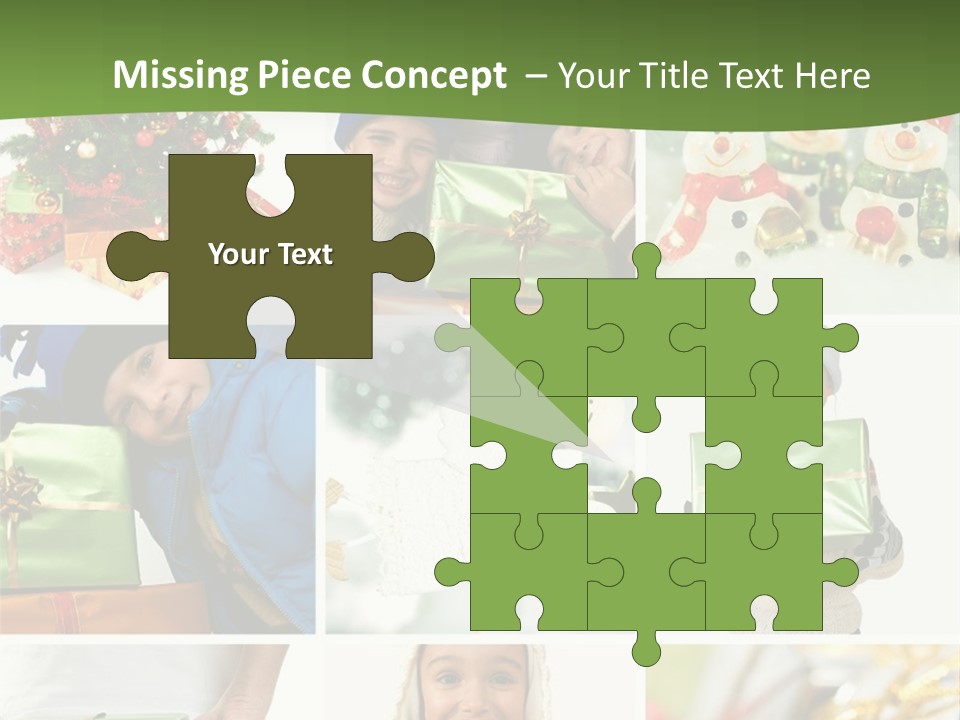 Beautiful Christmas Collage PowerPoint Template