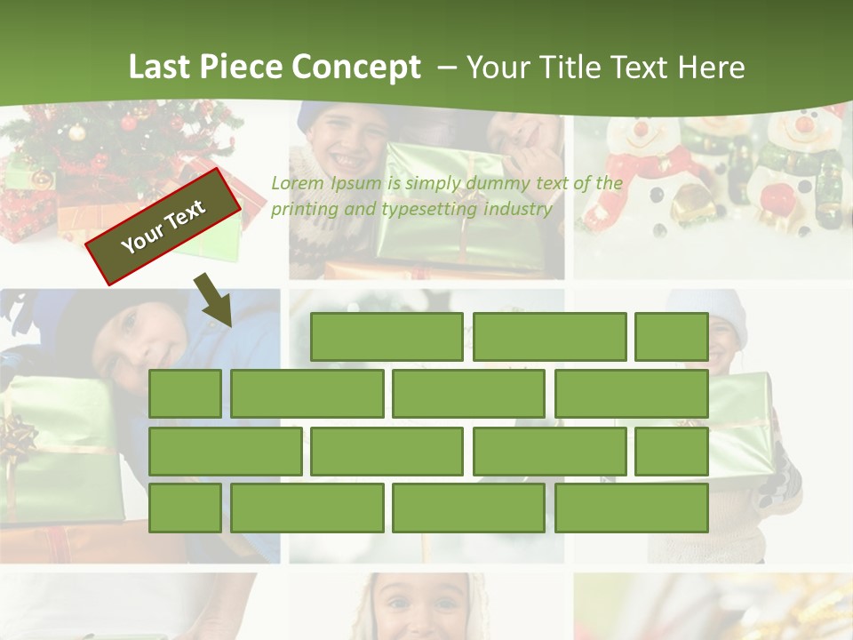 Beautiful Christmas Collage PowerPoint Template