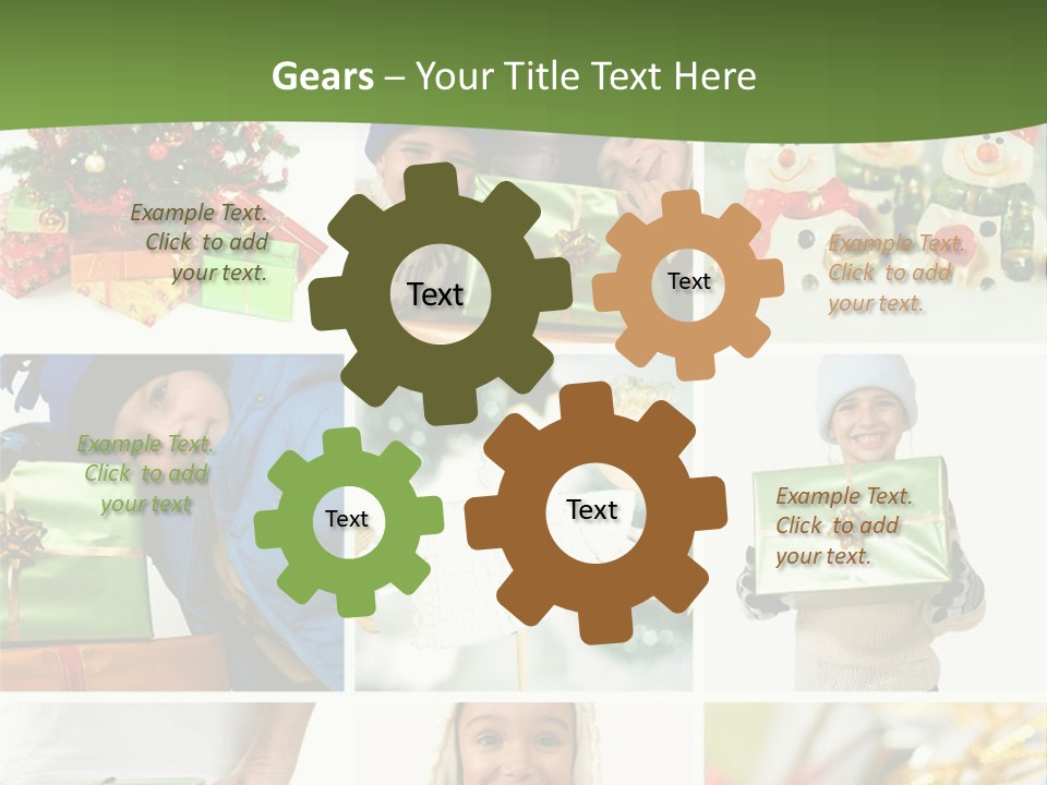 Beautiful Christmas Collage PowerPoint Template