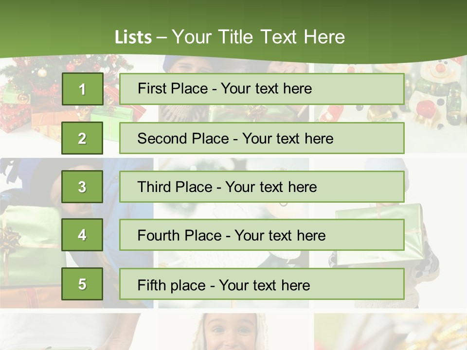 Beautiful Christmas Collage PowerPoint Template