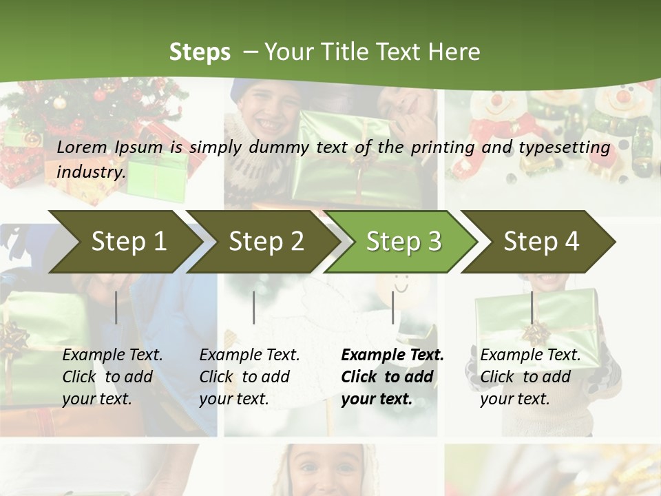 Beautiful Christmas Collage PowerPoint Template