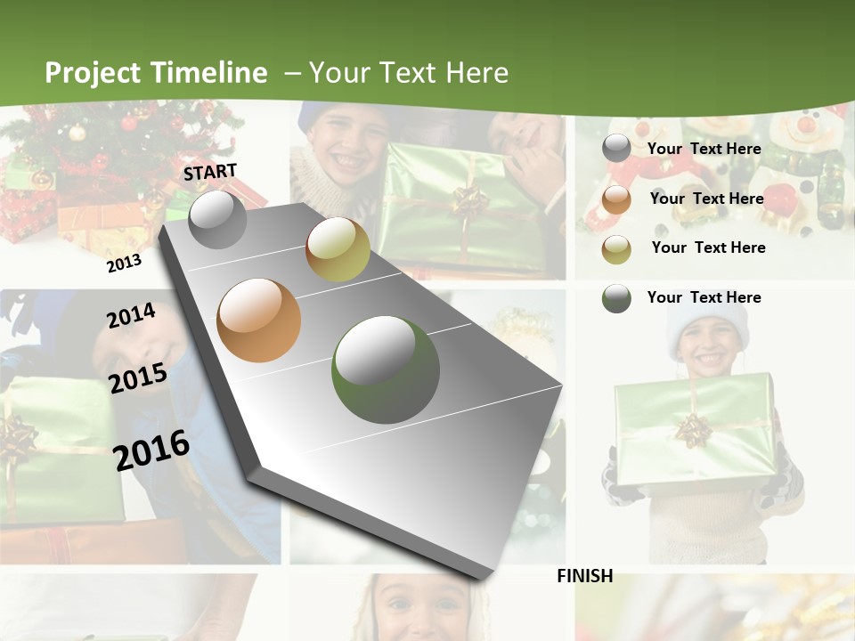 Beautiful Christmas Collage PowerPoint Template