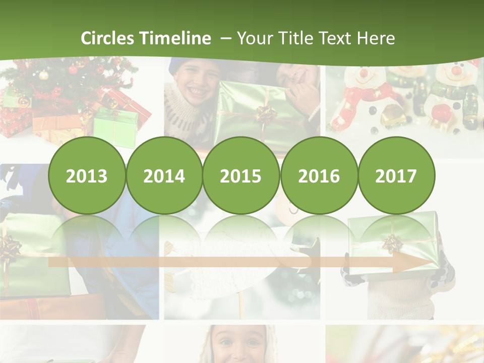 Beautiful Christmas Collage PowerPoint Template