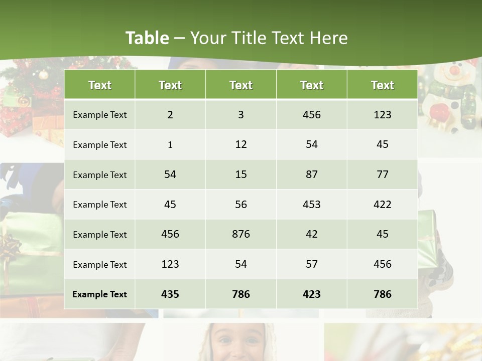 Beautiful Christmas Collage PowerPoint Template