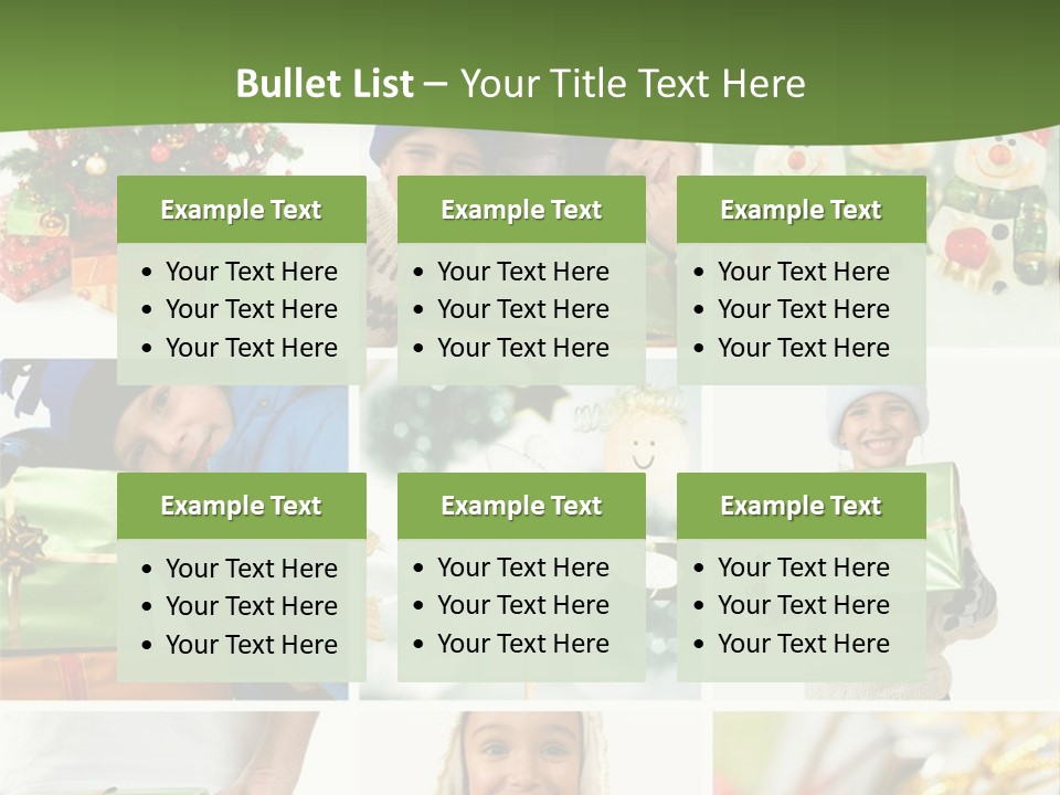 Beautiful Christmas Collage PowerPoint Template