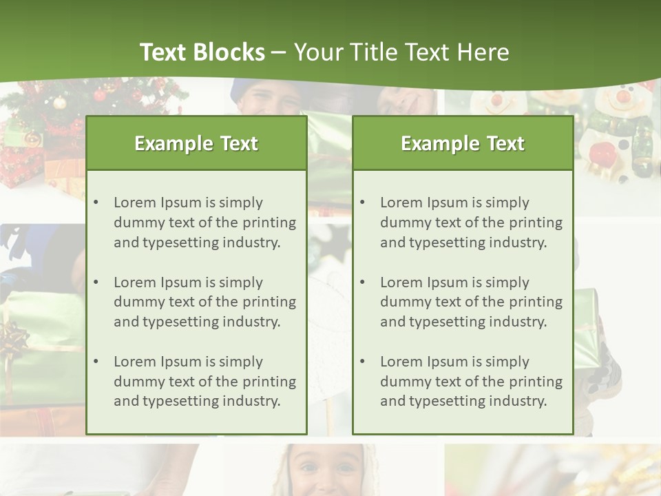 Beautiful Christmas Collage PowerPoint Template