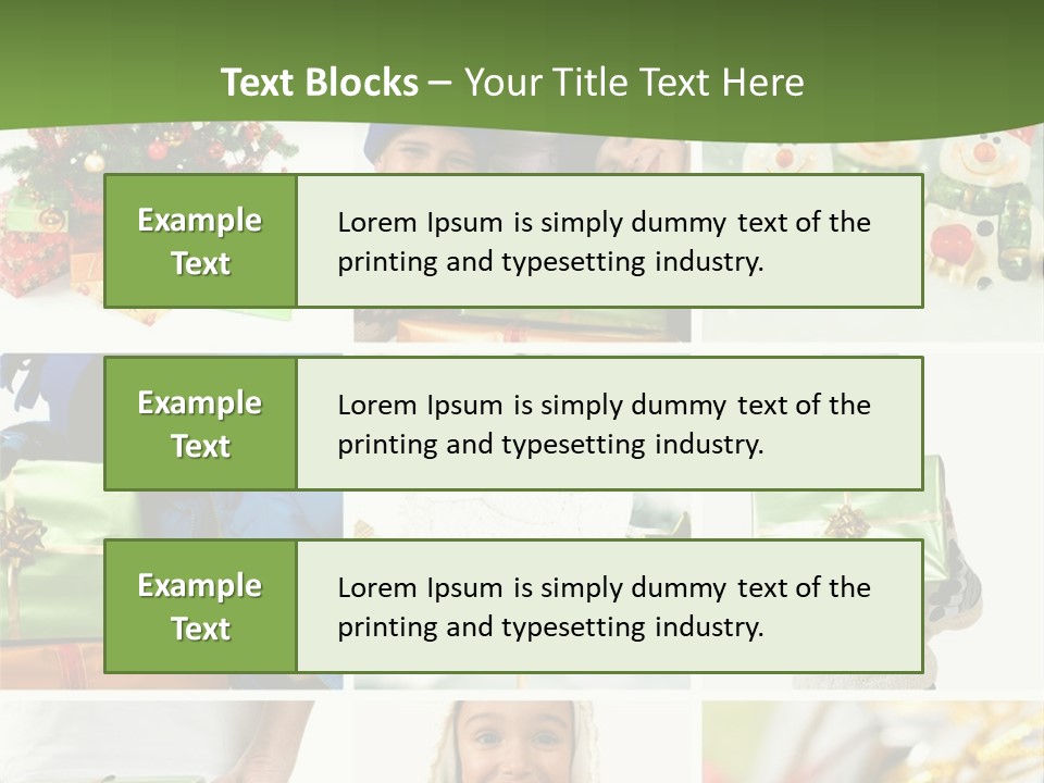 Beautiful Christmas Collage PowerPoint Template
