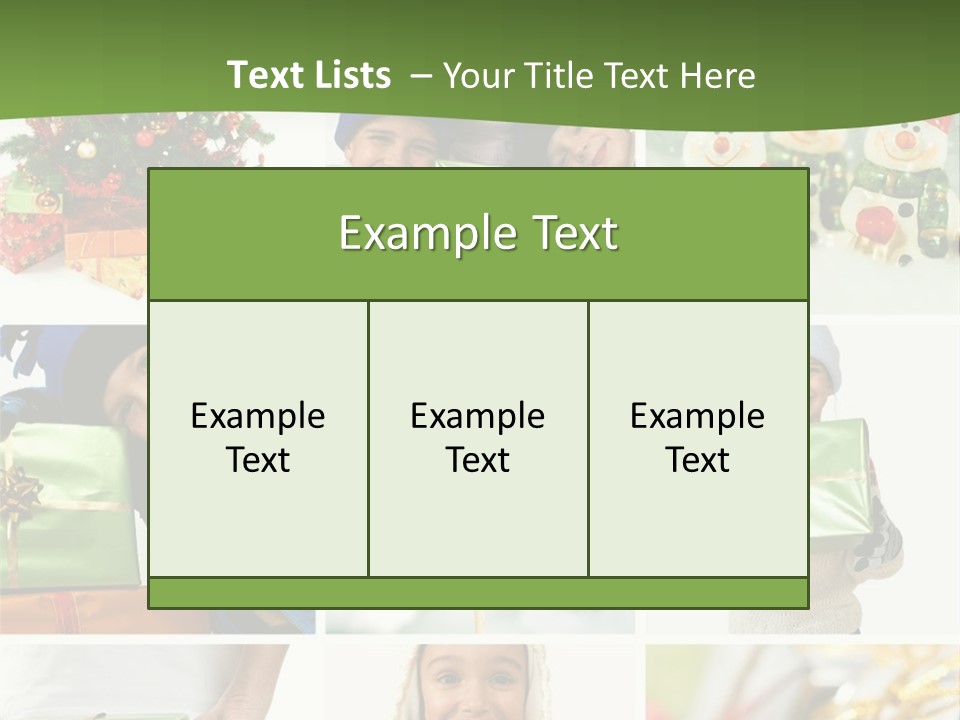 Beautiful Christmas Collage PowerPoint Template