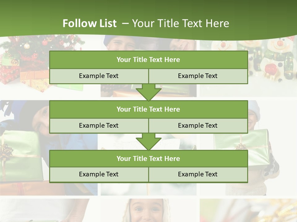 Beautiful Christmas Collage PowerPoint Template