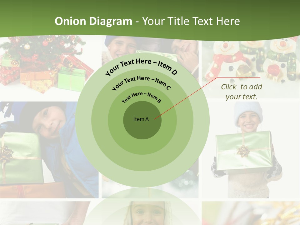 Beautiful Christmas Collage PowerPoint Template