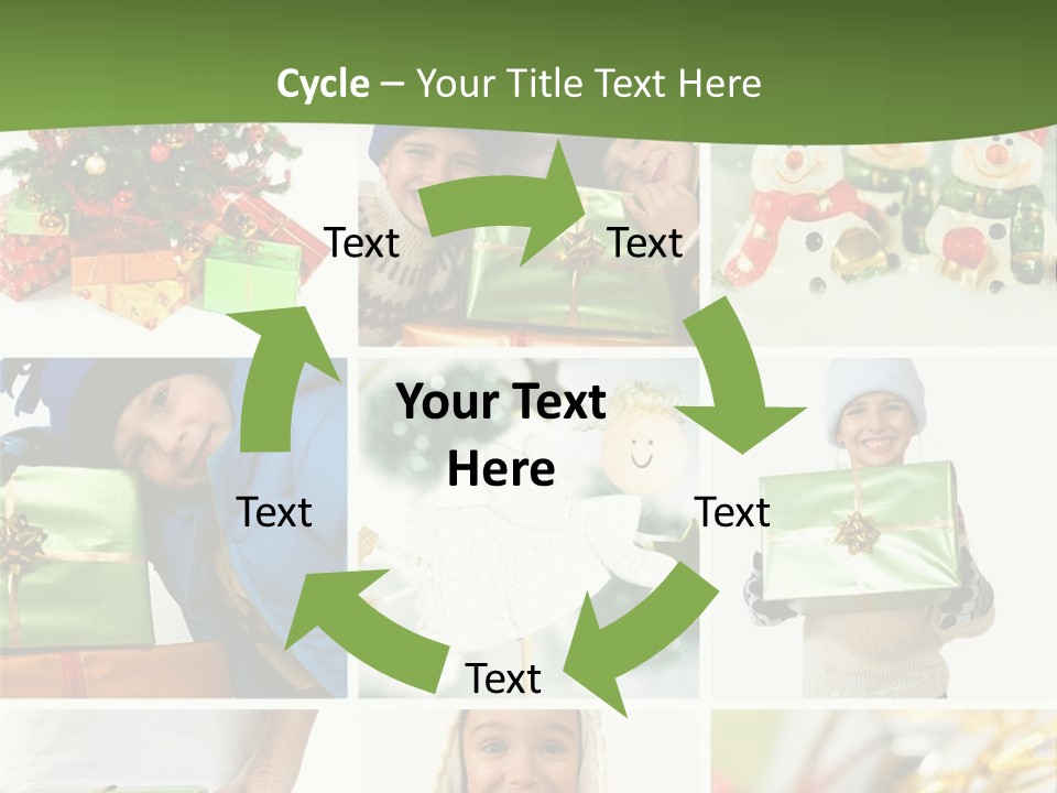 Beautiful Christmas Collage PowerPoint Template
