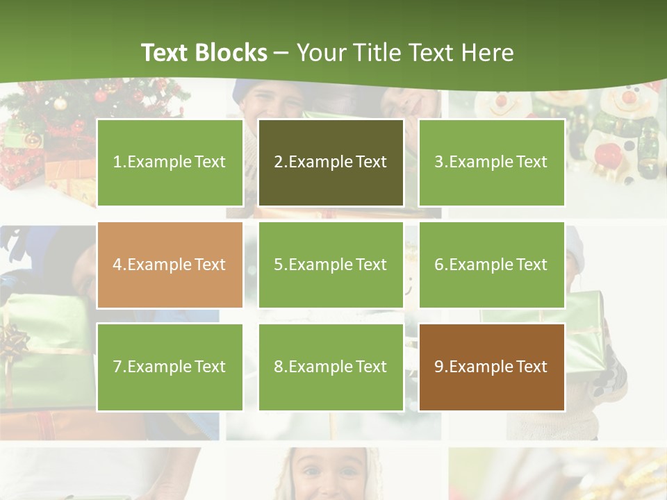 Beautiful Christmas Collage PowerPoint Template