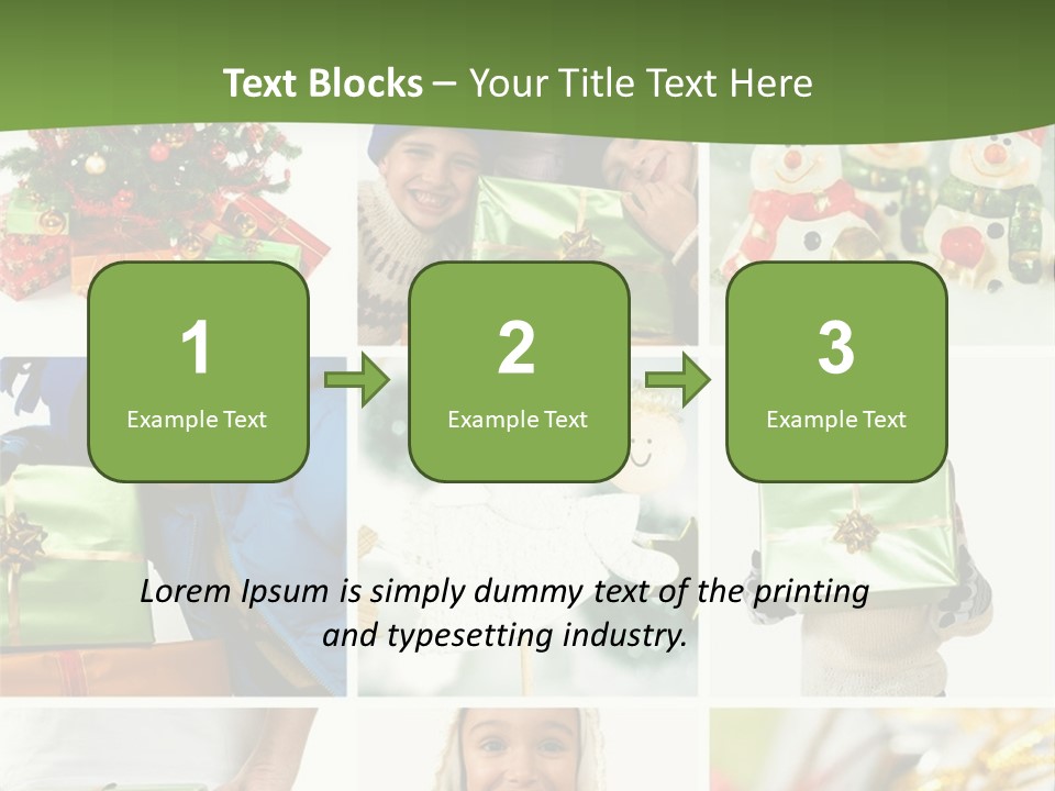 Beautiful Christmas Collage PowerPoint Template