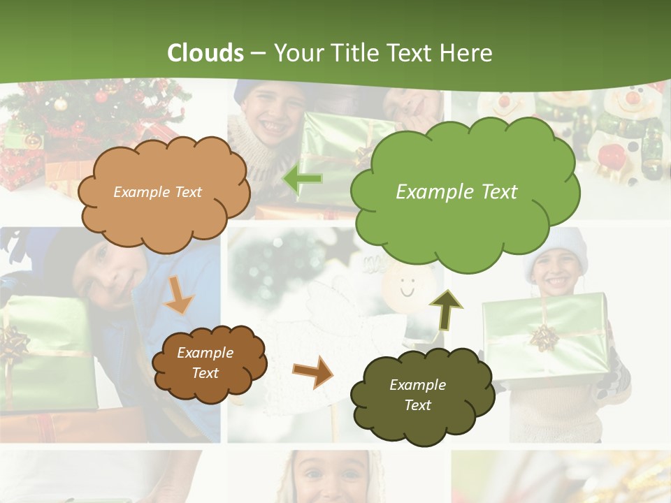 Beautiful Christmas Collage PowerPoint Template