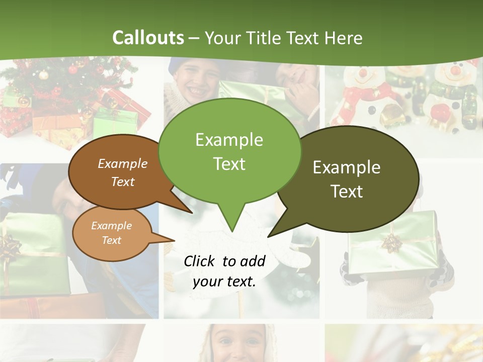 Beautiful Christmas Collage PowerPoint Template