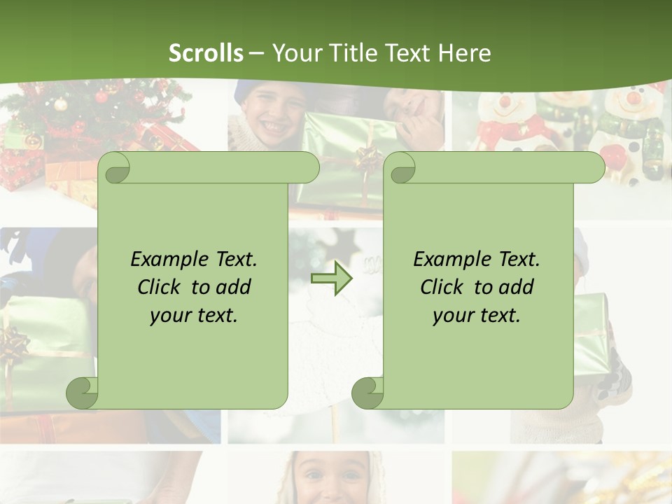 Beautiful Christmas Collage PowerPoint Template