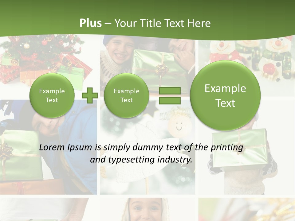 Beautiful Christmas Collage PowerPoint Template