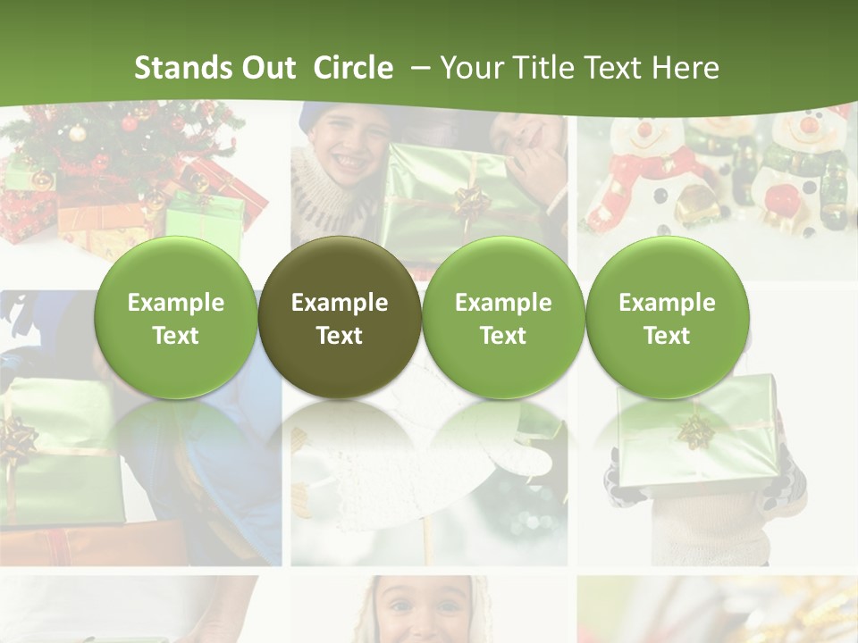 Beautiful Christmas Collage PowerPoint Template