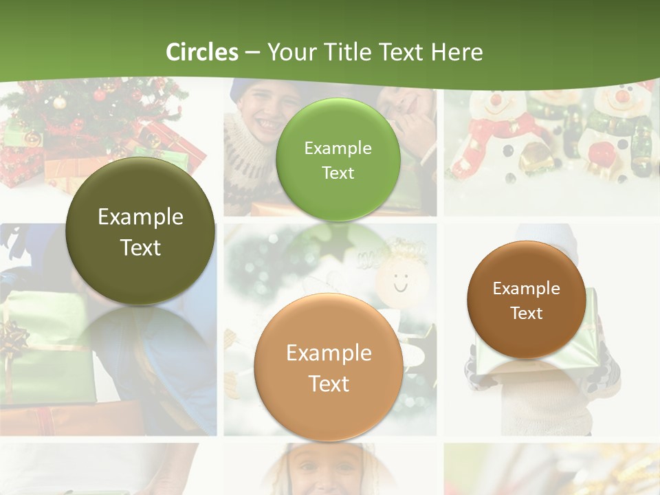 Beautiful Christmas Collage PowerPoint Template