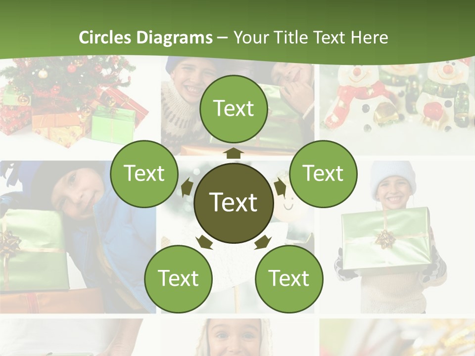 Beautiful Christmas Collage PowerPoint Template