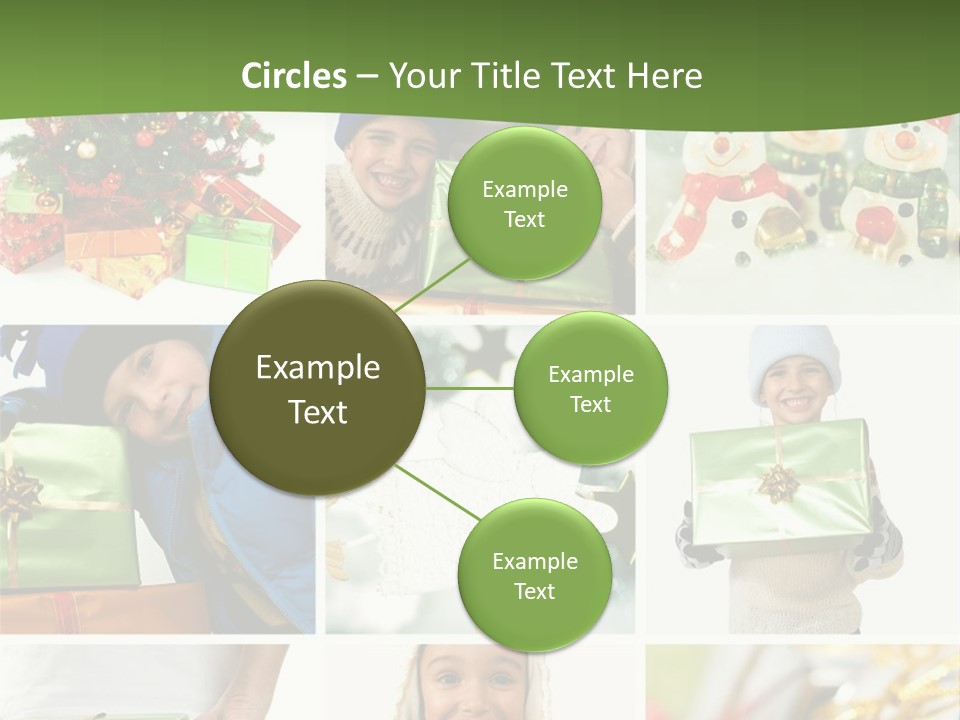 Beautiful Christmas Collage PowerPoint Template