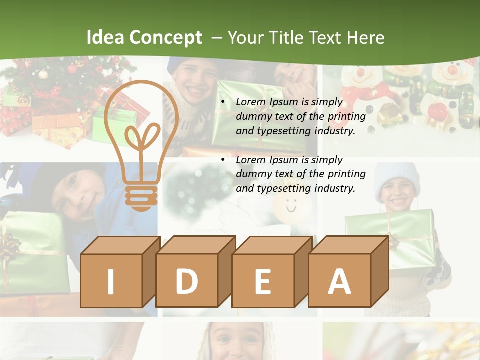 Beautiful Christmas Collage PowerPoint Template