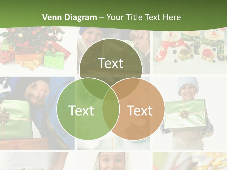 Beautiful Christmas Collage PowerPoint Template