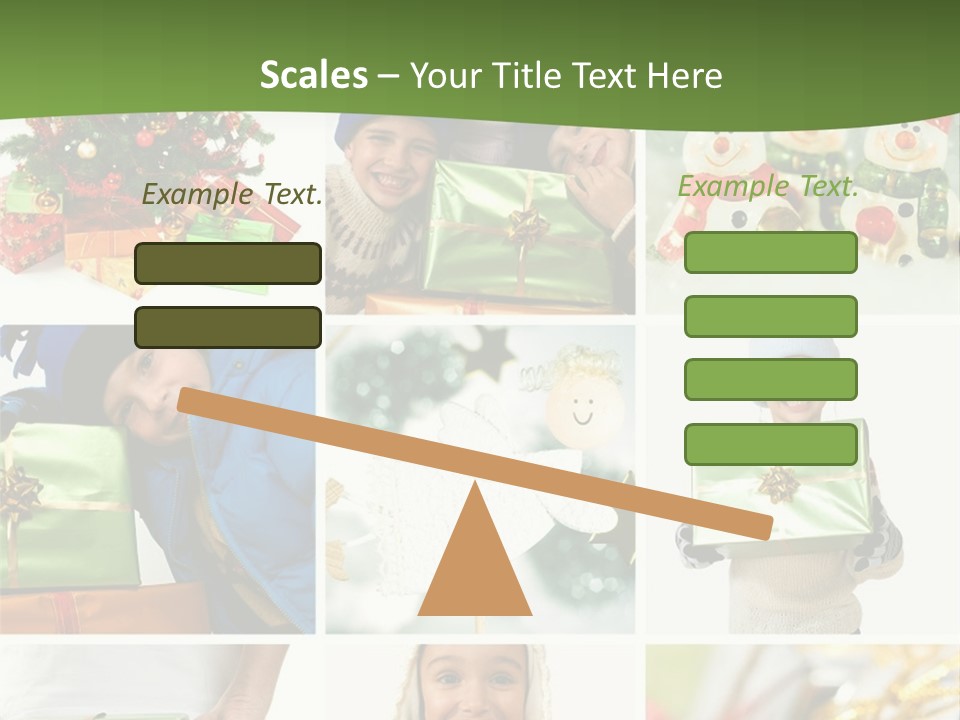 Beautiful Christmas Collage PowerPoint Template