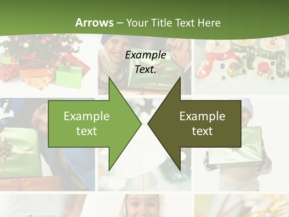 Beautiful Christmas Collage PowerPoint Template