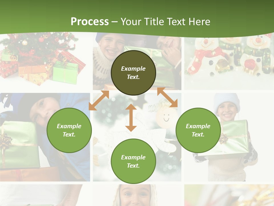Beautiful Christmas Collage PowerPoint Template