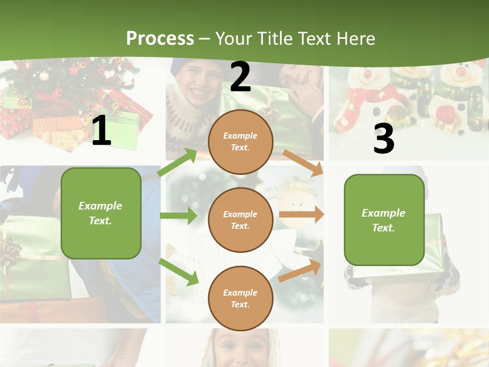 Beautiful Christmas Collage PowerPoint Template