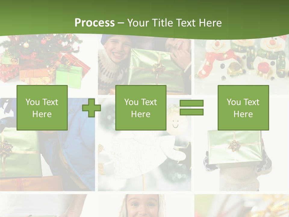 Beautiful Christmas Collage PowerPoint Template