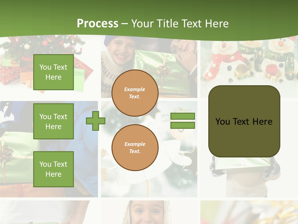 Beautiful Christmas Collage PowerPoint Template