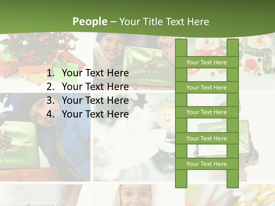 Beautiful Christmas Collage PowerPoint Template