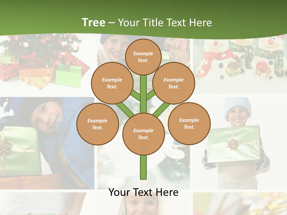 Beautiful Christmas Collage PowerPoint Template