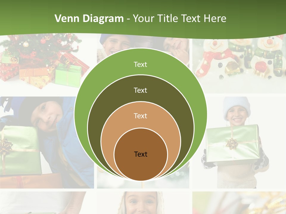 Beautiful Christmas Collage PowerPoint Template