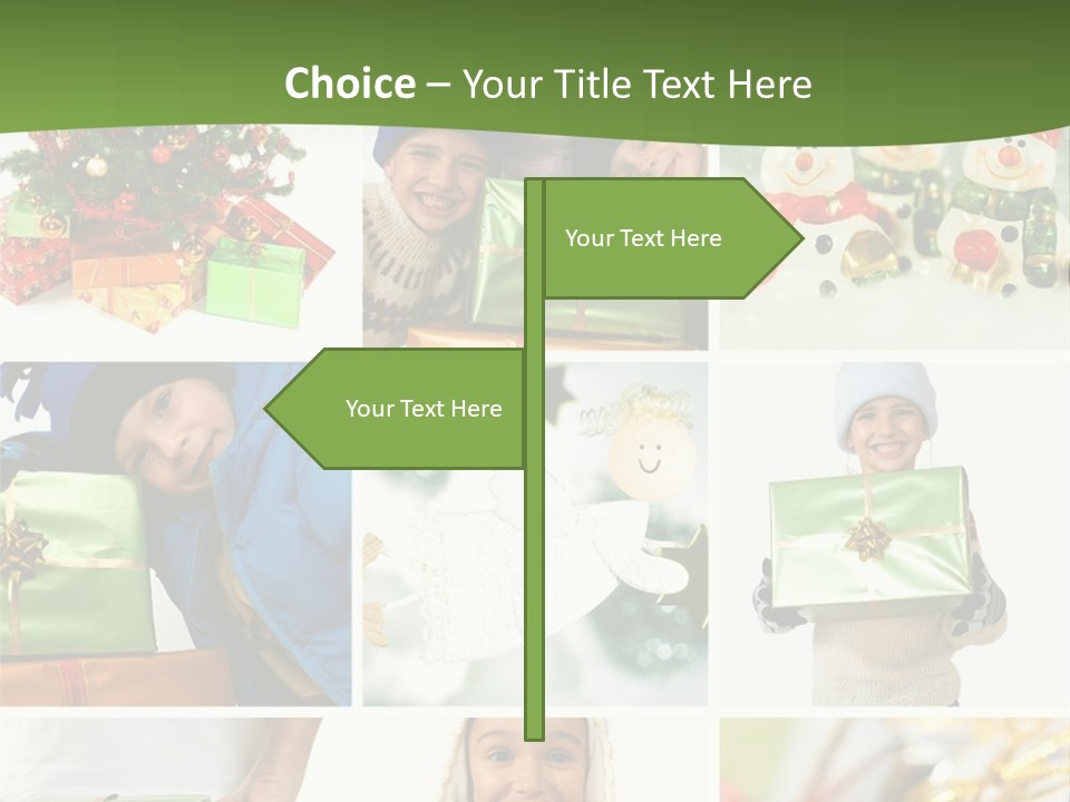 Beautiful Christmas Collage PowerPoint Template