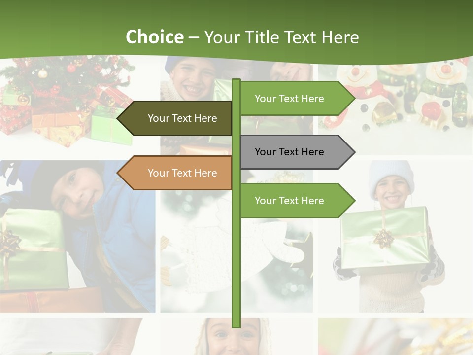 Beautiful Christmas Collage PowerPoint Template