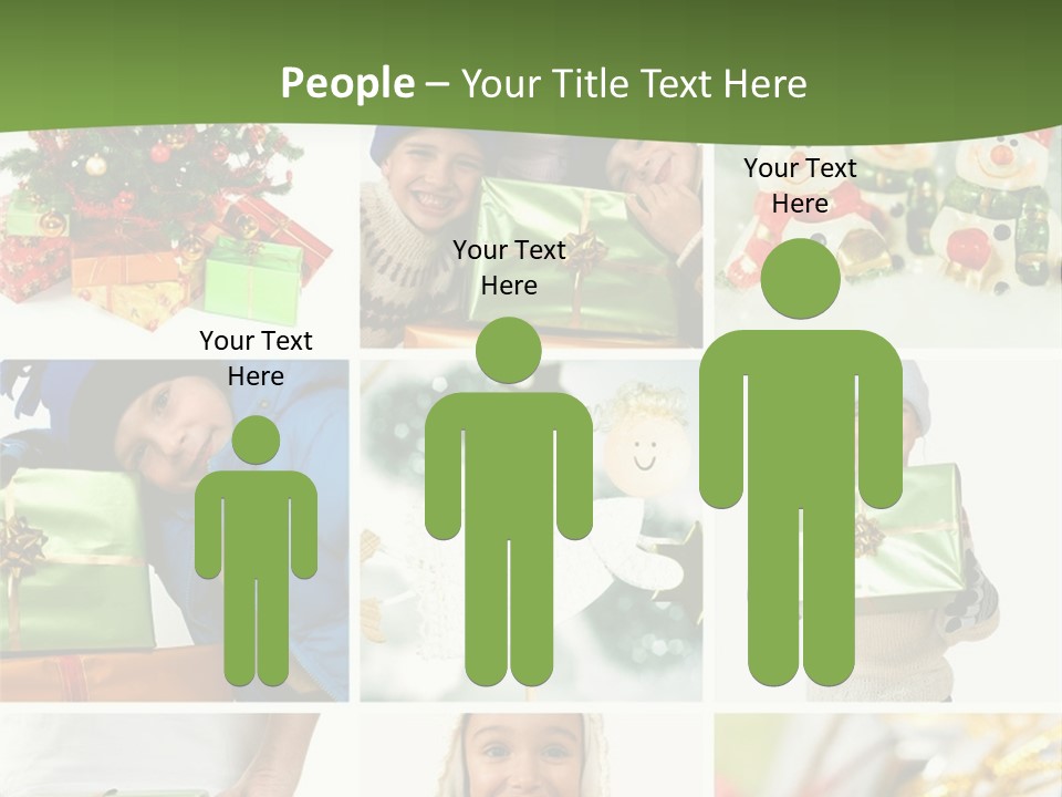 Beautiful Christmas Collage PowerPoint Template