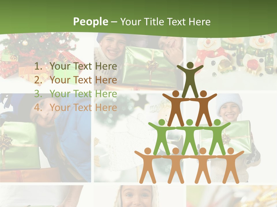 Beautiful Christmas Collage PowerPoint Template