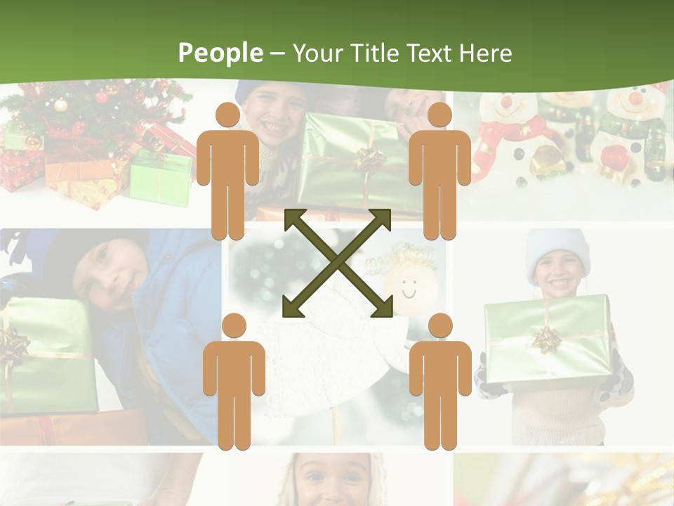 Beautiful Christmas Collage PowerPoint Template