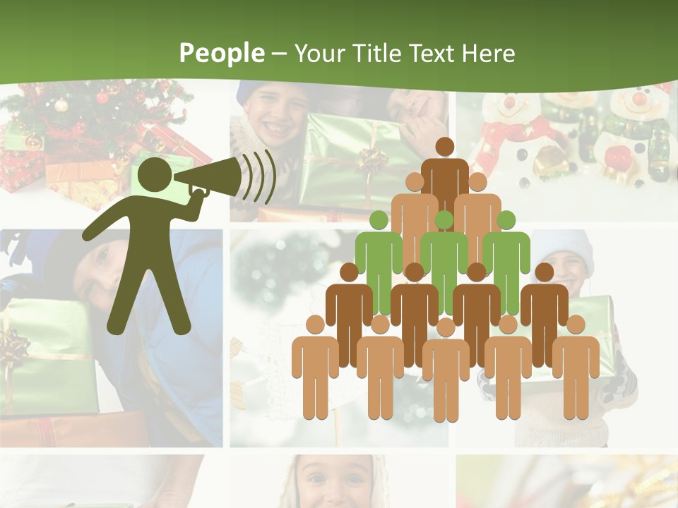 Beautiful Christmas Collage PowerPoint Template