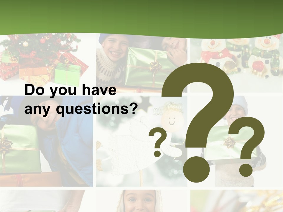 Beautiful Christmas Collage PowerPoint Template